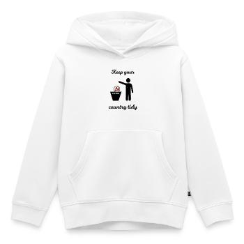 Sozialismus und Kapitalismus lustig - Kinder Premium Organic Hoodie - Weiß - Vorne - AI Model Kid Female (0cm)