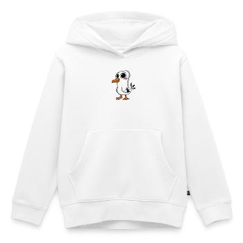 Niedliche Möwe - Kinder Premium Organic Hoodie - Weiß - Vorne - AI Model Kid Female (0cm)