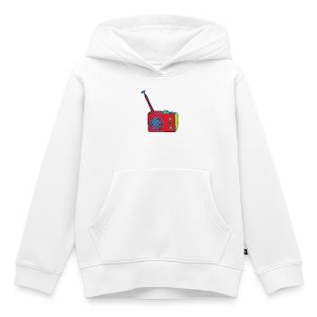 radio kunst - Kinder Premium Organic Hoodie - Weiß - Vorne - AI Model Kid Female (0cm)