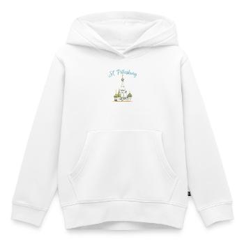 Saint-Pétersbourg, Église, Russie, Dessin au trait - Sweat Premium à capuche enfant bio - blanc - Devant - AI Model Kid Female (0cm)