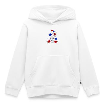 Blumenranke mit Schmetterling - Kinder Premium Organic Hoodie - Weiß - Vorne - AI Model Kid Female (0cm)