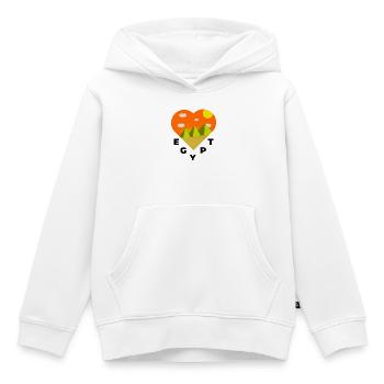 Egypt Ägypten Urlaub Kairo Herz Geschenkidee heart - Kinder Premium Organic Hoodie - Weiß - Vorne - AI Model Kid Female (0cm)