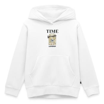 London, Big Ben, Elizabeth Tower, Uhrenturm - Kinder Premium Organic Hoodie - Weiß - Vorne - AI Model Kid Female (0cm)