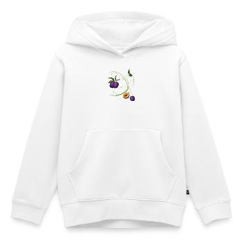 Pflaumen, Obst - Kinder Premium Organic Hoodie - Weiß - Vorne - AI Model Kid Female (0cm)