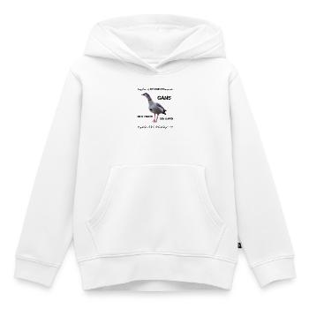 frech böse - Kinder Premium Organic Hoodie - Weiß - Vorne - AI Model Kid Female (0cm)