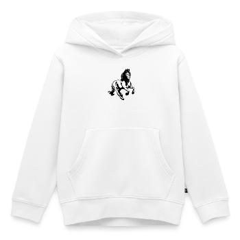 Friesian stallion 01 s - Kids Premium Organic Hoodie - white - Front - AI Model Kid Female (0cm)