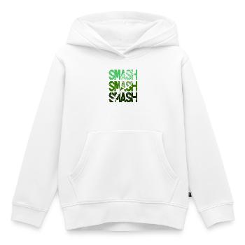 Tennis Smash Schmetterball Racket Design Hoodie - Kinder Premium Organic Hoodie - Weiß - Vorne - AI Model Kid Female (0cm)