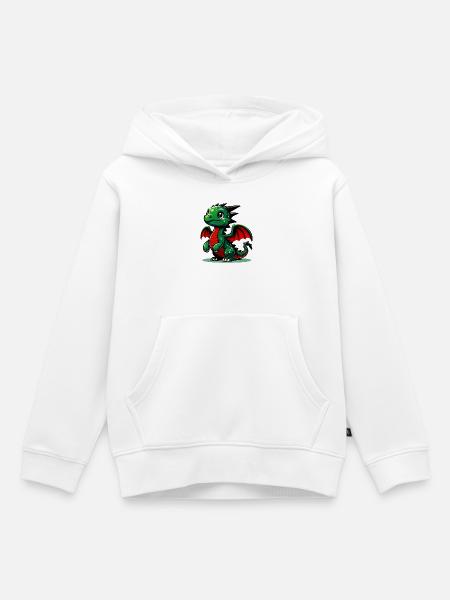 Drachen - Kinder Premium Organic Hoodie - Weiß