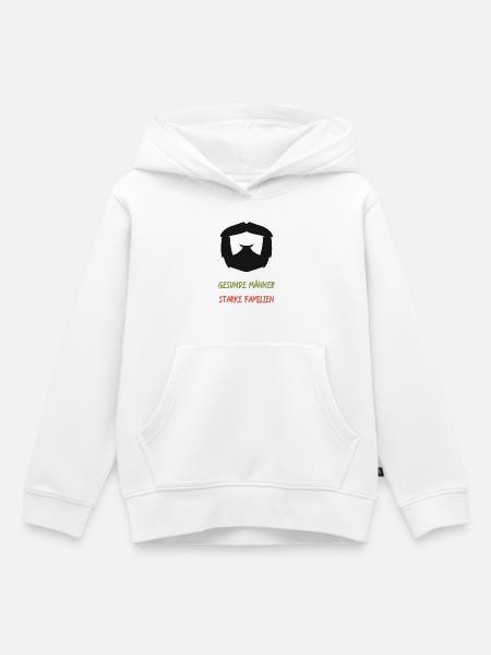 Gesunde Männer, Starke Familien - Kinder Premium Organic Hoodie - Weiß