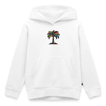 Palm tree - Kids Premium Organic Hoodie - white - Front - AI Model Kid Female (0cm)