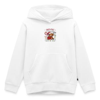 Nordpol Highlandrind Weihnachtsdesign - Kinder Premium Organic Hoodie - Weiß - Vorne - AI Model Kid Female (0cm)