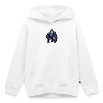 Gorilla - Kinder Premium Organic Hoodie - Weiß - Vorne - AI Model Kid Female (0cm)