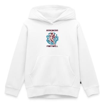 American Football - Kinder Premium Organic Hoodie - Weiß - Vorne - AI Model Kid Female (0cm)