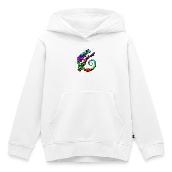 Gecko - Kinder Premium Organic Hoodie - Weiß - Vorne - AI Model Kid Female (0cm)