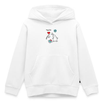 Joyeuses Pâques - Sweat Premium à capuche enfant bio - blanc - Devant - AI Model Kid Female (0cm)