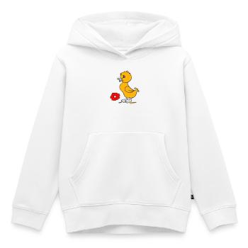 Poussins de Pâques Joyeuses Pâques - Sweat Premium à capuche enfant bio - blanc - Devant - AI Model Kid Female (0cm)