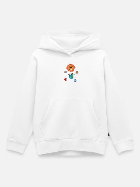 Verschmutzung der Erde - Kinder Premium Organic Hoodie - Weiß