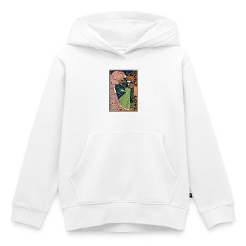 Art Nouveau Maternité Amour - Sweat Premium à capuche enfant bio - blanc - Devant - AI Model Kid Female (0cm)