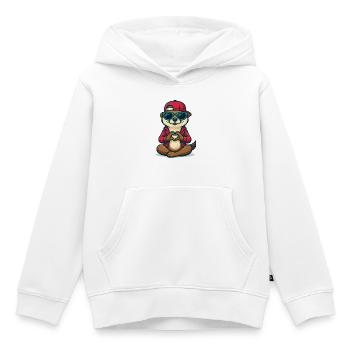 Otterly in Love - Kinder Premium Organic Hoodie - Weiß - Vorne - AI Model Kid Female (0cm)
