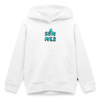 Summer Cream Waffle Comic Style Fun Joie de vivre Fan - Kids Premium Organic Hoodie - white - Front - AI Model Kid Female (0cm)