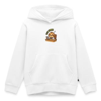 SLOTH CRIMINAL - Kawaii Tier Faultier Humor - Kinder Premium Organic Hoodie - Weiß - Vorne - AI Model Kid Female (0cm)