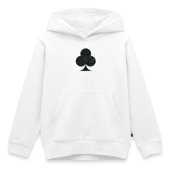 Karte Anzug Clubs Symbol Grunge Textur - Kinder Premium Organic Hoodie - Weiß - Vorne - AI Model Kid Female (0cm)
