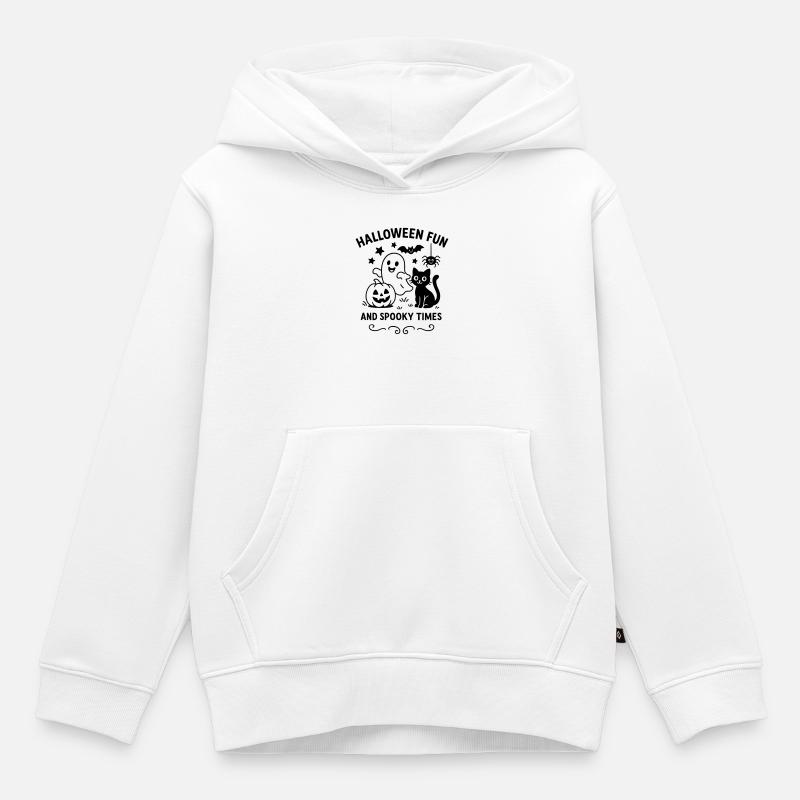 Fois - Sweat Premium à capuche enfant bio - blanc