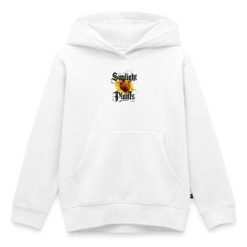La lumière du soleil est pour les plantes - Sweat Premium à capuche enfant bio - blanc - Devant - AI Model Kid Female (0cm)