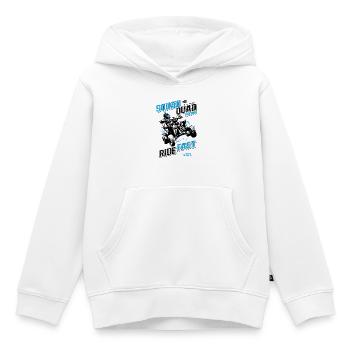 Quad Racing Geschwindigkeit - Kinder Premium Organic Hoodie - Weiß - Vorne - AI Model Kid Female (0cm)