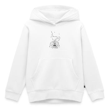 Halloween, Fourmi, Route, Pique-, Forêt, Randonnée - Sweat Premium à capuche enfant bio - blanc - Devant - AI Model Kid Female (0cm)