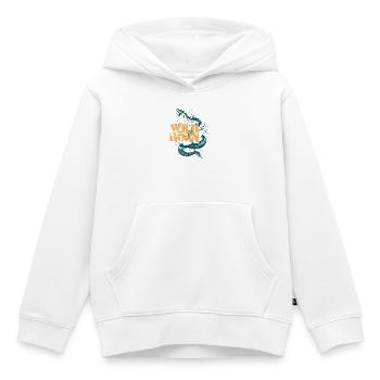 Wild Born Animal Motif Design - Kids Premium Organic Hoodie - white - Front - AI Model Kid Female (0cm)