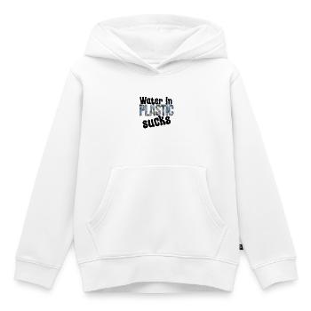 Wasser im Plastik Nervt - Kinder Premium Organic Hoodie - Weiß - Vorne - AI Model Kid Female (0cm)