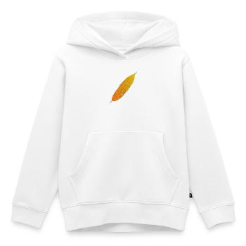 Herbstblatt Farbverlauf - Kinder Premium Organic Hoodie - Weiß - Vorne - AI Model Kid Female (0cm)