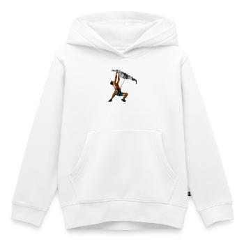 Kletterzug am Fels - Kinder Premium Organic Hoodie - Weiß - Vorne - AI Model Kid Female (0cm)