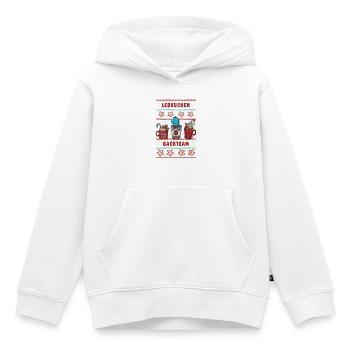 Weihnachtsbäckerei "Lebkuchen Backteam" Dino - Kinder Premium Organic Hoodie - Weiß - Vorne - AI Model Kid Female (0cm)
