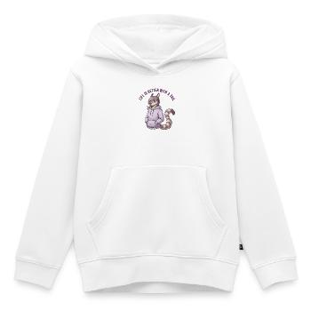 Das Leben ist besser mit einem Schwanz - Kinder Premium Organic Hoodie - Weiß - Vorne - AI Model Kid Female (0cm)