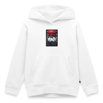 100% REMIX - sound & vision - Sweat Premium à capuche enfant bio - blanc - Devant - AI Model Kid Female (0cm)