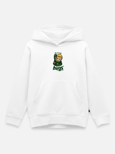 Anakonda Umarmung Kindmotiv - Kinder Premium Organic Hoodie - Weiß