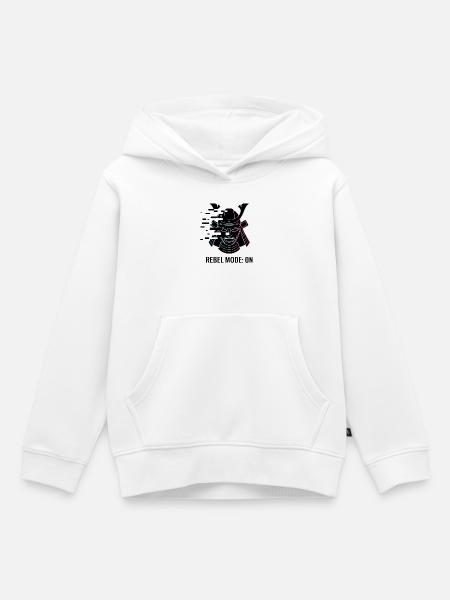 Samurai-Rebell - Kinder Premium Organic Hoodie - Weiß