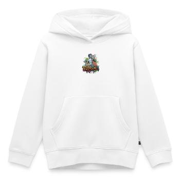 David – Stärke in Stein - Vibrant Graffiti Design - Kinder Premium Organic Hoodie - Weiß - Vorne - AI Model Kid Female (0cm)