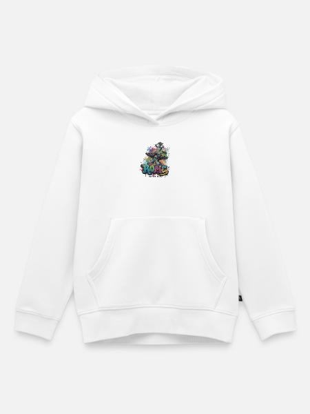 Triton Fountain, Rome, Italy - Kinder Premium Organic Hoodie - Weiß