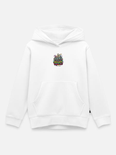 Trevi Graffiti Rom - Kinder Premium Organic Hoodie - Weiß