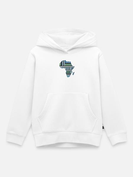 Afrika-Karten-Stammesgruppe - Kinder Premium Organic Hoodie - Weiß