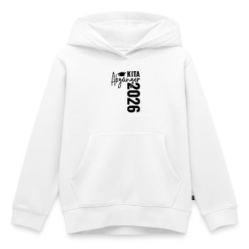 Diplômés en garderie 2026 - Sweat Premium à capuche enfant bio - blanc - Devant - AI Model Kid Female (0cm)