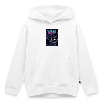 Réalité du joueur - Sweat Premium à capuche enfant bio - blanc - Devant - AI Model Kid Female (0cm)