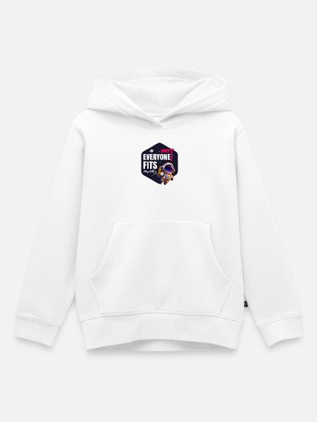Nicht jeder passt Bleib entspannt - Kinder Premium Organic Hoodie - Weiß