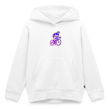 Direkte Roadbike Aussage - Kinder Premium Organic Hoodie - Weiß - Vorne - AI Model Kid Female (0cm)
