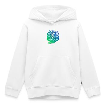 Motif de handball avec valeur de reconnaissance pour - Sweat Premium à capuche enfant bio - blanc - Devant - AI Model Kid Female (0cm)