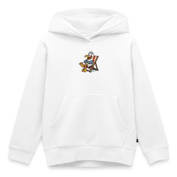Lounge seagull on the beach - Kids Premium Organic Hoodie - white - Front - AI Model Kid Female (0cm)
