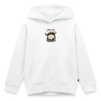 Nain de la joie du printemps – Illustration de nature douillette - Sweat Premium à capuche enfant bio - blanc - Devant - AI Model Kid Female (0cm)